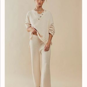 Free People Hailee Sweater Set in Warm Yellow